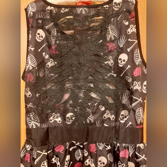 Too Fast Skull and Brain Print Mini Dress - Picture 3 of 4